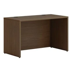HON Mod 48" Credenza Desk Shell in Sepia Walnut - Durable Laminate Workspace | HLPLCS4824.LSE1