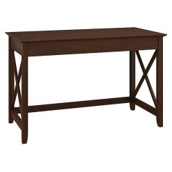 Bush Furniture Key West 48W Writing Desk in Bing Cherry (KWD148BC-03) - Stylish Laminate Home Office Desk