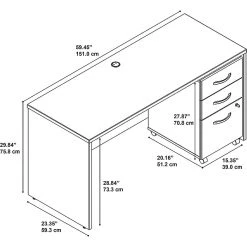 Bush Business Furniture Westfield 60W X 24D Office Desk with Mobile File Cabinet, Hansen Cherry (SRC025HCSU) 12 Bush Business Furniture Westfield 60W X 24D Office Desk with Mobile File Cabinet, Hansen Cherry (SRC025HCSU) -Computer Office Desks Shop unnamed file 970