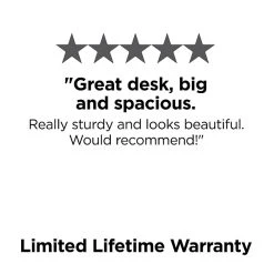 Union & Scale Workplace2.0 72-Inch Silver Mesh Writing Desk | Modern Laminate Office Furniture -Computer Office Desks Shop unnamed file 999